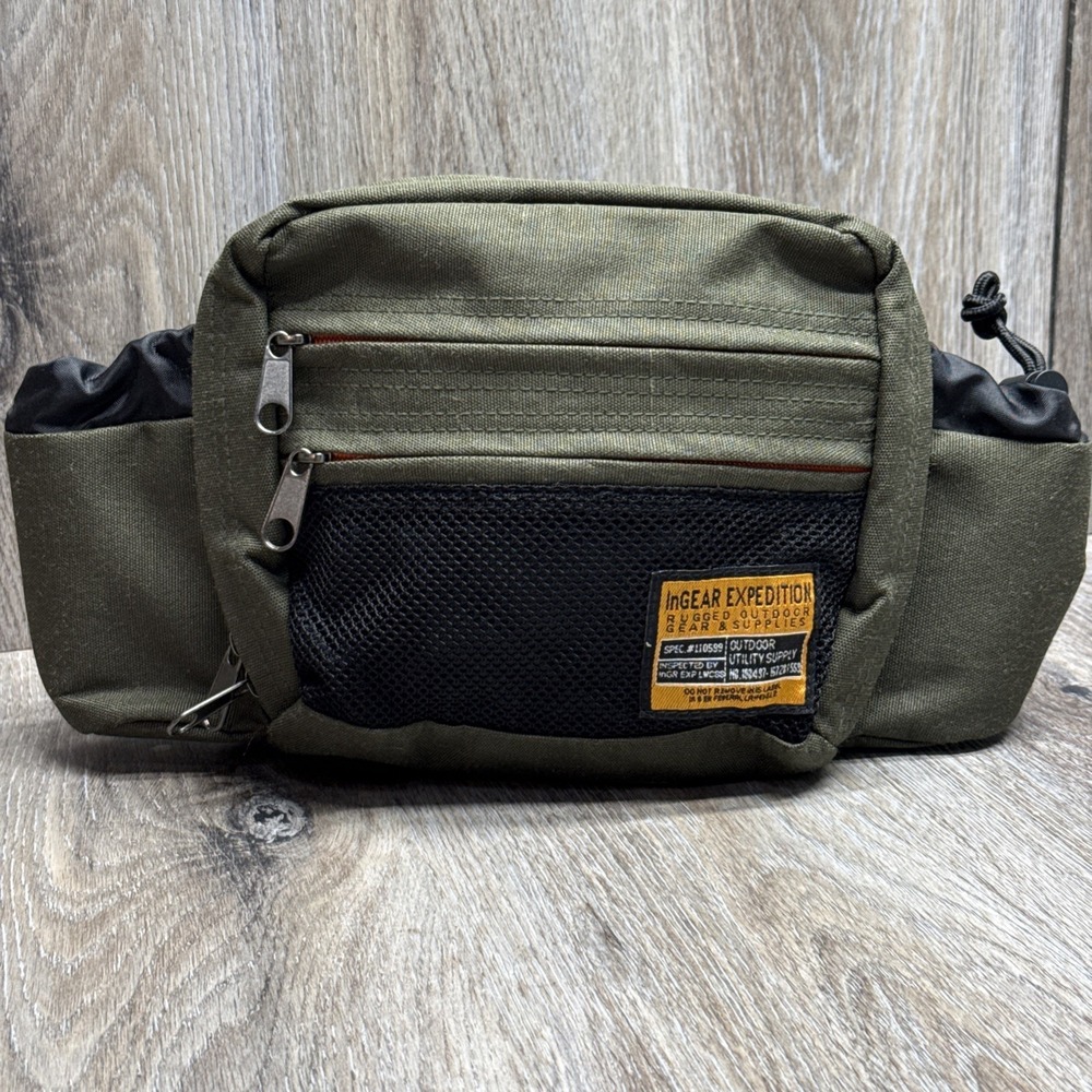 InGear Expedition Utility Belt Bag Fanny Pack Outdoor Gear & Supply Green/Orange